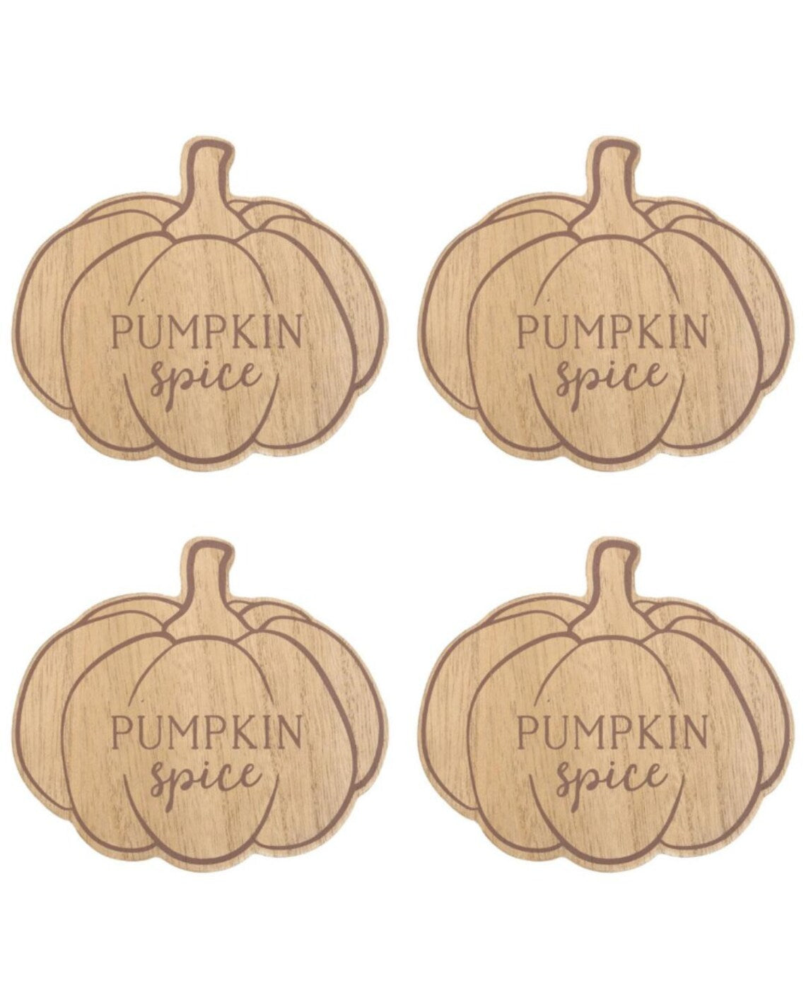 Pumpkin Spice Wooden Coasters