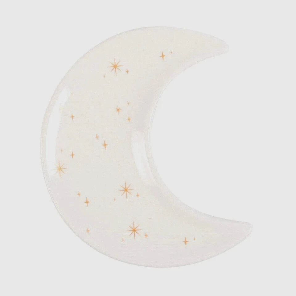 Stress Healing Crystal Set With Moon Trinket Dish