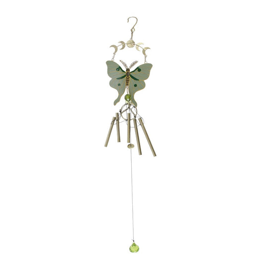 Moonphase Moth Windchime