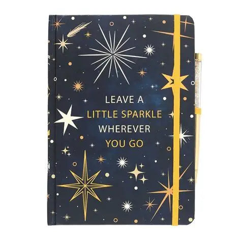 Leave A Little Sparkle Notebook with Citrine Pen