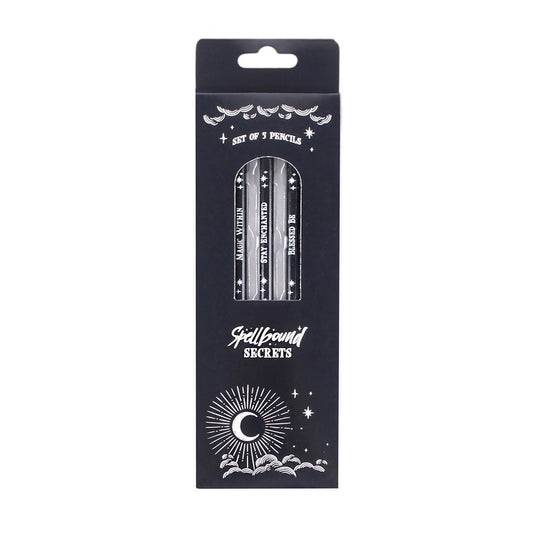 Pack of 5 Spellbound Secrets Pencils