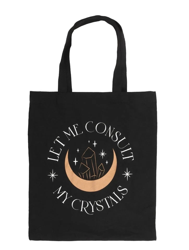 Let Me Consult My Crystals Cotton Tote Bag